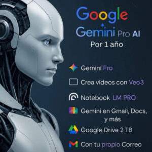 google gemini pro 1 año licencia digital